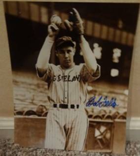 signed Bob Feller 8x10 photo