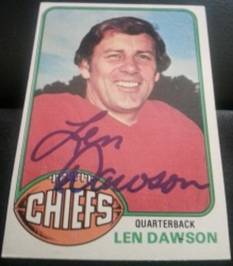 1976 Topps Len Dawson, 1of2