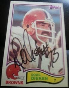 1982 Topps Doug Dieken, 1of2