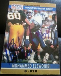 1990 Pro Set Mohammed Elewonibi, 1of2