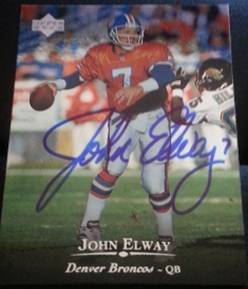 1996 Upper Deck John Elway, 1of2