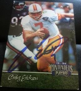 1994 Contenders Playoff Craig Erickson, 1of2