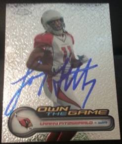 2006 Topps Larry Fitzgerald, 1of2