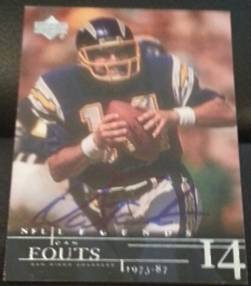 2001 Upper Deck Dan Fouts, 1of2