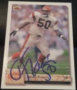 1992 Upper Deck James Francis, 1of2