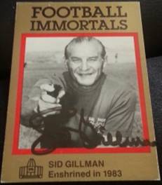 1985 Football Immortals Sid Gillman, 1of2