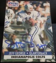 1991 Pro Set Jeff George, 1of2