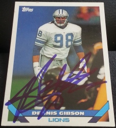 1993 Topps Dennis Gibson, 1of2