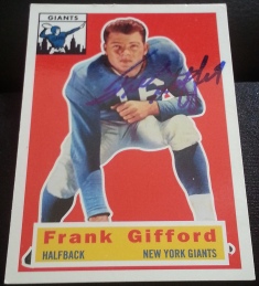 1956 Topps Reprint Frank Gifford, 1of2