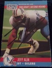 1990 Jeff Alm signed card, 1of2