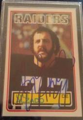 1983 Lyle Alzado signed card, 1of2