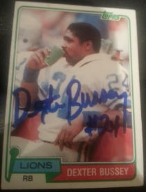 1981 Topps Dexter Bussey, 1of2