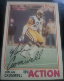 1982 Topps Nolan Cromwell, 1of2