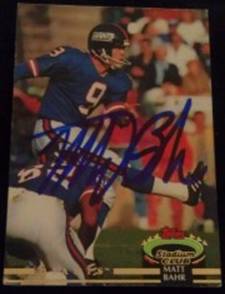 1980 Topps Rookie Matt Bahr signed card, 1of2