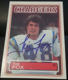 1983 Topps Tim Fox, 1of2