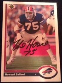 1991 Upper Deck Howard Ballard signed card, 1of2