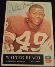 1965 Walter Beach signed card, 1of2