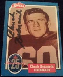 1988 Swell Chuck Bednarik signed card, 1of2