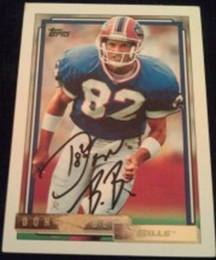 1992 Topps Don Beebe signed card, 1of2