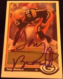 1991 Upper Deck Tony Bennett signed card, 1of2