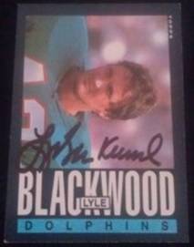 1985 Topps Lyle Blackwood signed card, 1of2