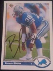 1991 Upper Deck Bennie Blades signed card, 1of2