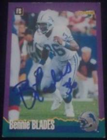 1994 Bennie Blades signed card, 1of2