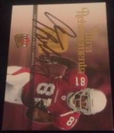 2006 Fleer Anquan Boldin signed card, 1of2