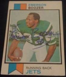 1973 Topps Emerson Boozer signed card, 1of2