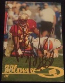 1997 Peter Boulware signed card, 1of2