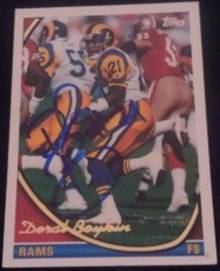 1994 Topps Deral Boykin signed card, 1of2