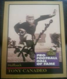 1991 HOF Tony Canadeo, 1of2