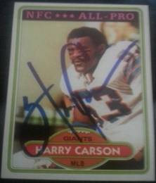 1980 Topps Harry Carson, 1of2