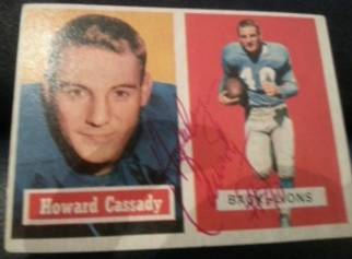 1957 Topps Rookie Howard Cassady, 1of2