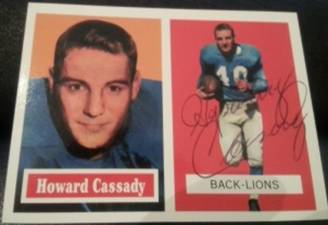 1957 Topps Rookie Reprint Howard Cassady, 1of2