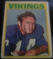 1972 Topps Fred Cox, 1of2