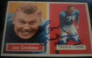 1957 Topps Lou Creekmur, 1of2