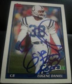 1991 Topps Eugene Daniel, 1of2