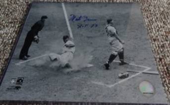 signed Monte Irvin added HOF 73 8x10 photo